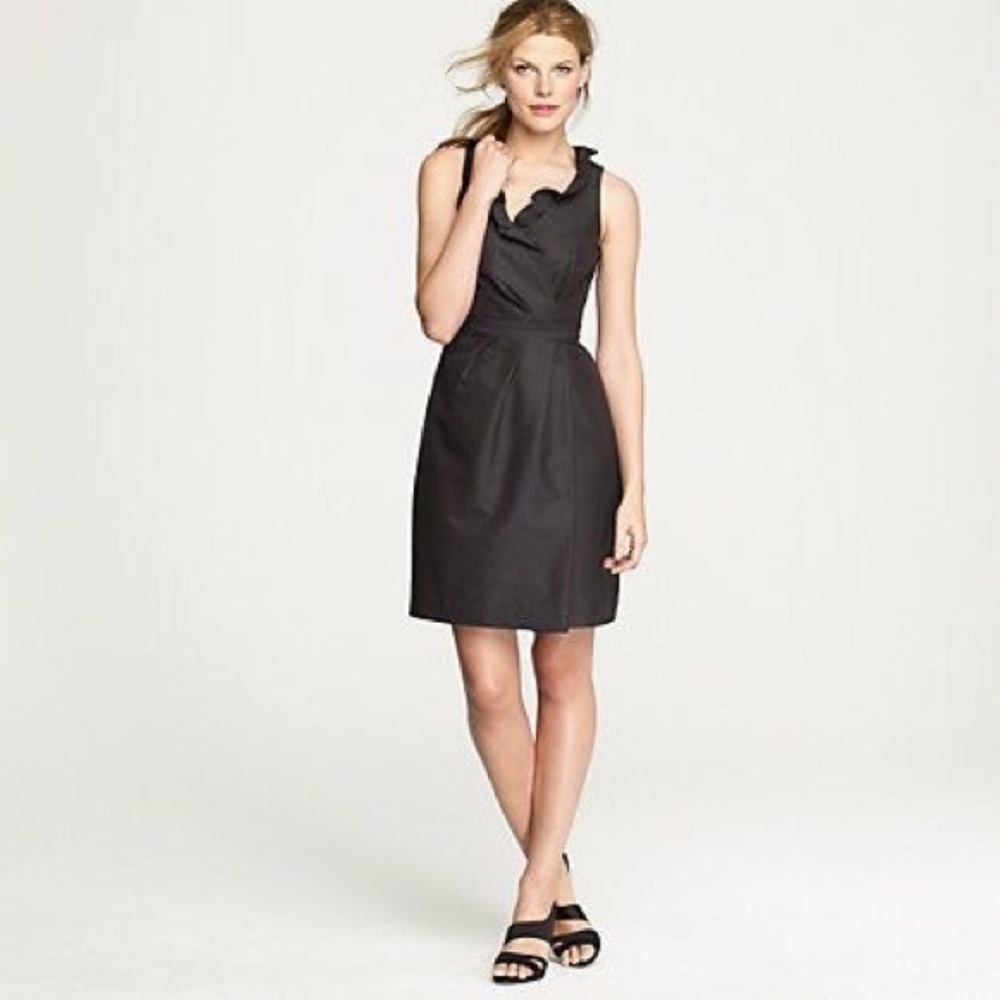 J.Crew Black Blakely in Silk Taffeta